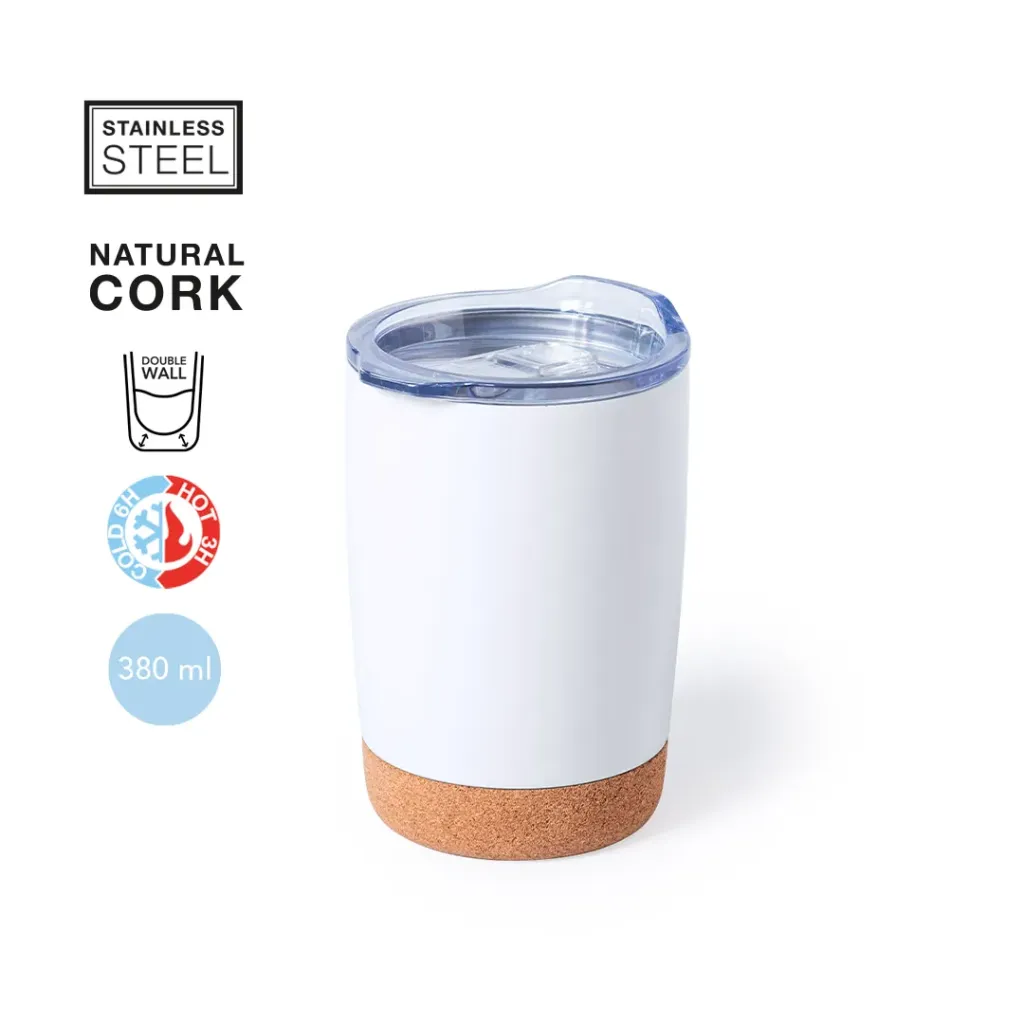6298 Vaso Térmico Nerux Blanco