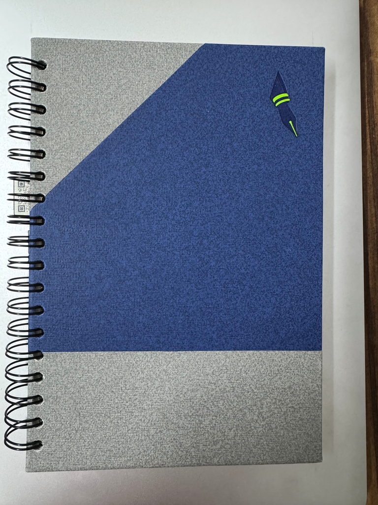 [IRW1C] IRW1 NoteBook Cuadriculado Combinado Azul- Gris-verde