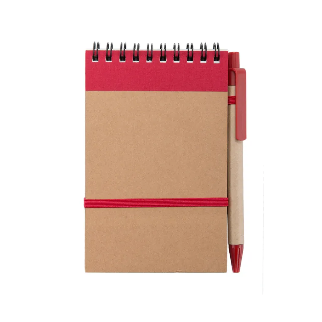 [3190R] 3190 Libreta Ecocard Roja