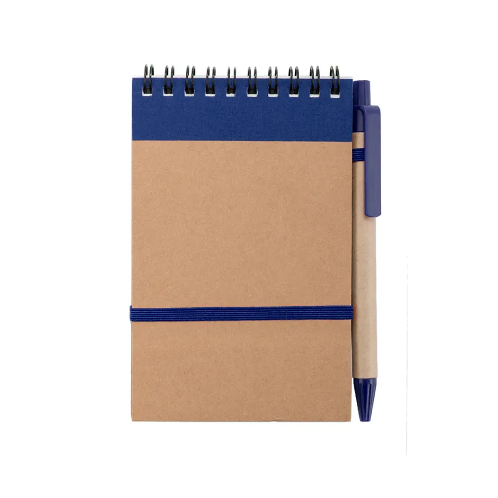 3190 Libreta Ecocard Azul Royal