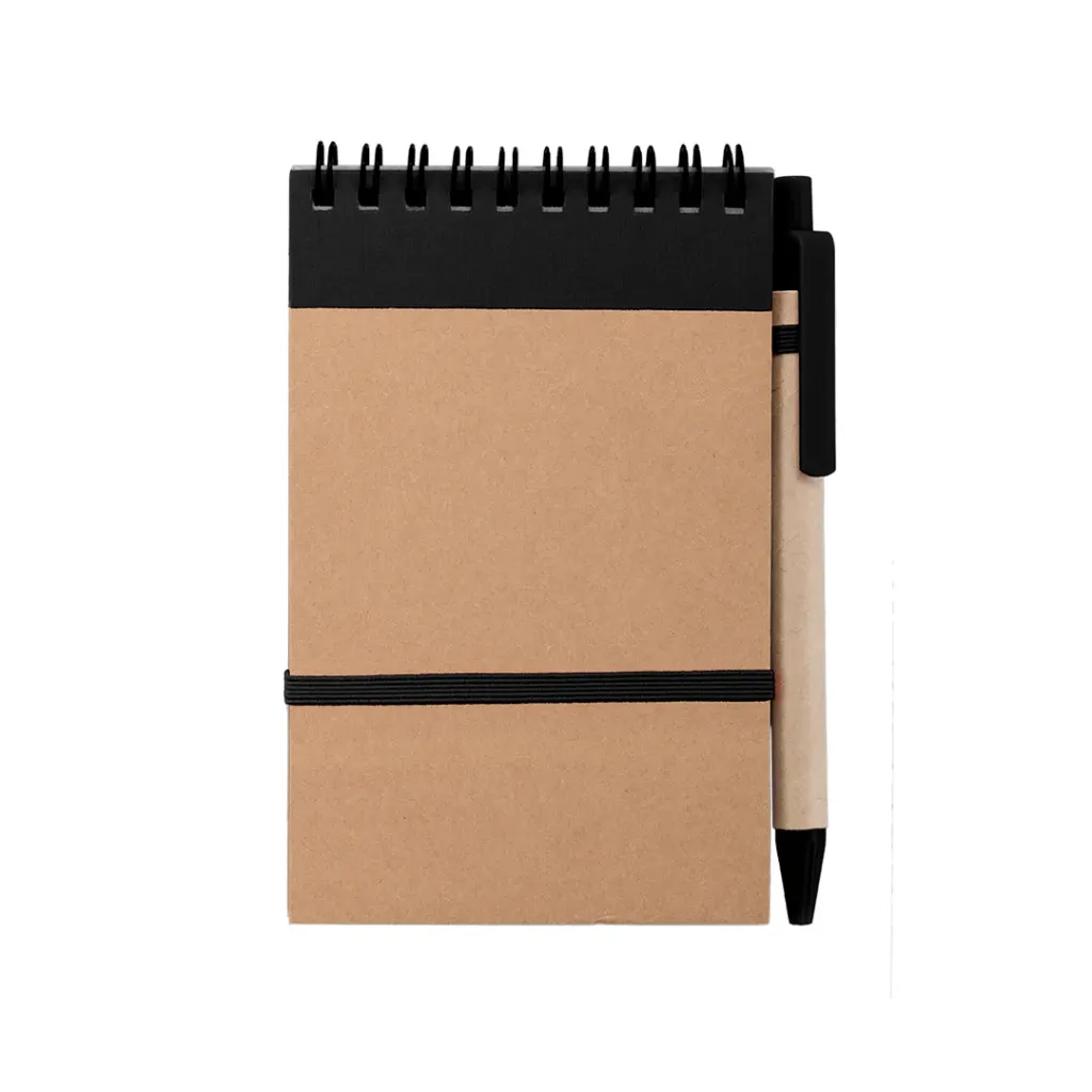 3190 Libreta Ecocard Negra