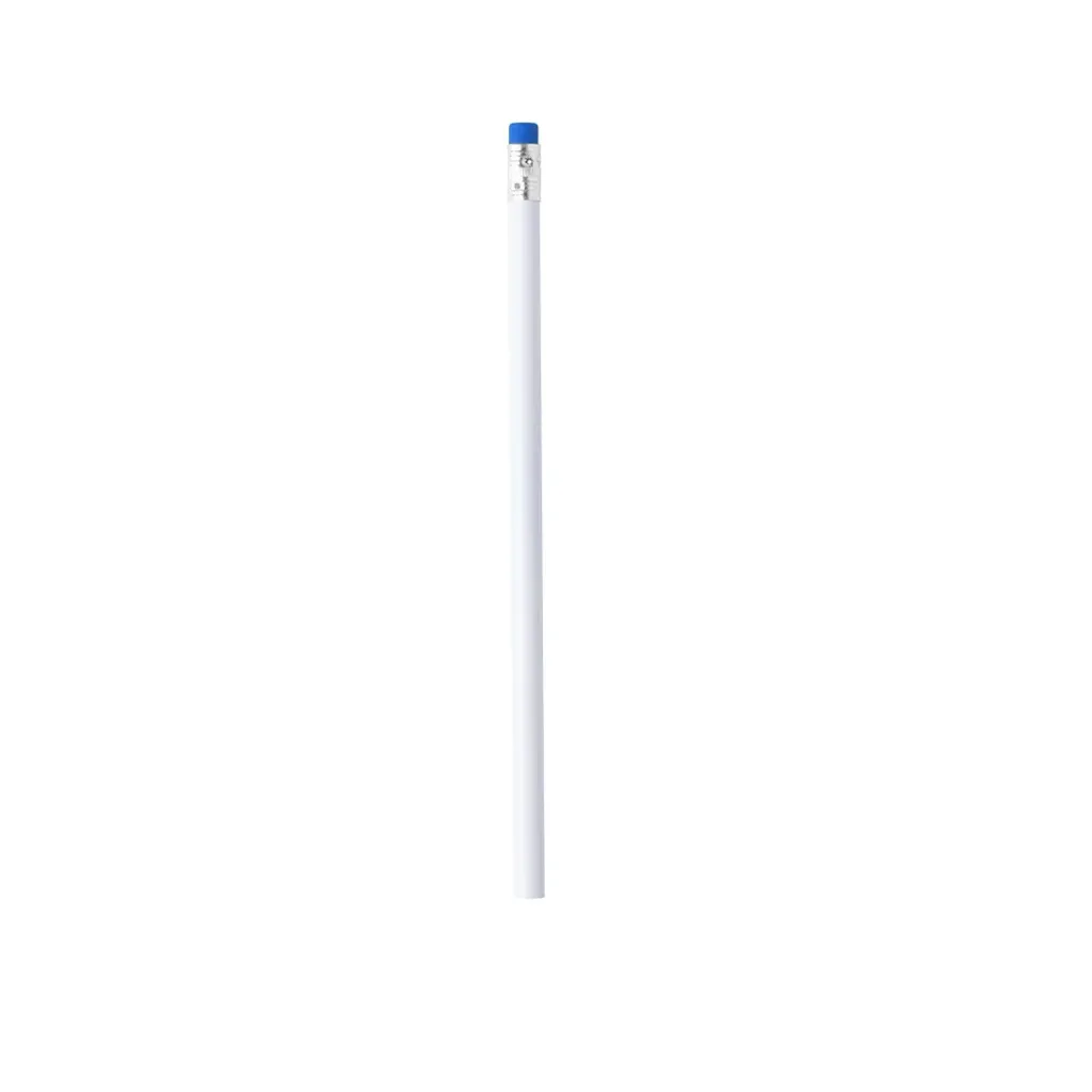 6070 Lápiz Naftar Blanco con Borrador Azul